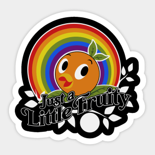 Orange Bird Pride Sticker